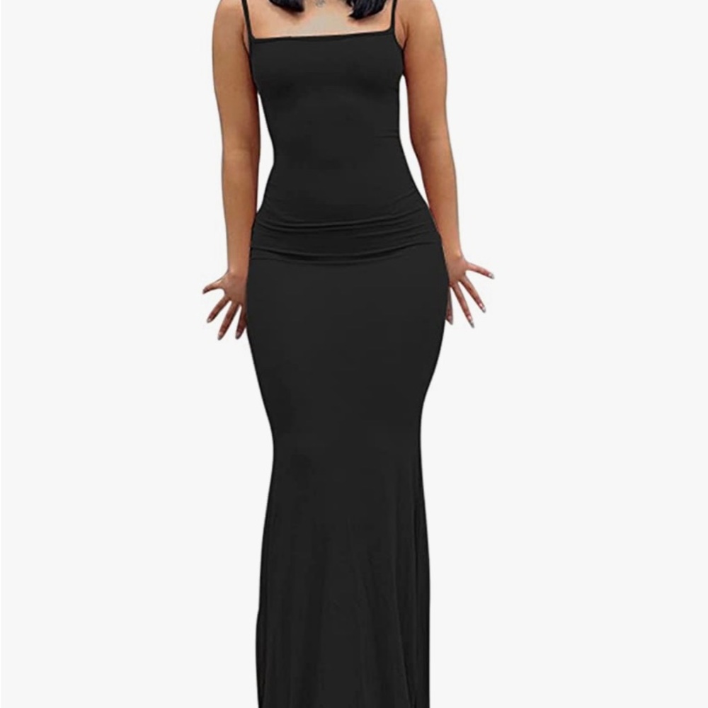 Black maxi dress